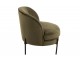 Zelené sametové kulaté křeslo Lounge chair Jammy Green - 71*67*66cm