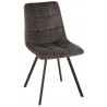 Šedá sametová jídelní židle Chair Morgan Grey - 45*54*86cm