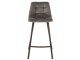 Šedá sametová barová židle Barstool Morgan Grey - 47*43*95cm