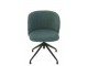 Zelená sametová jídelní točící židle Chair Turn Green - 56*48*77cm