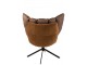 Hnědé sametové relaxační křeslo Chair Relax Bubby Brown - 78*73*92cm