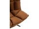 Hnědé sametové relaxační křeslo Chair Relax Bubby Brown - 78*73*92cm