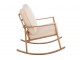 Přírodně-béžové kovové houpací křeslo Chair Pallo Swing - 64*93*80 cm