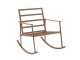 Hnědé kovové houpací křeslo Chair Pallo Swing - 64*93*80 cm