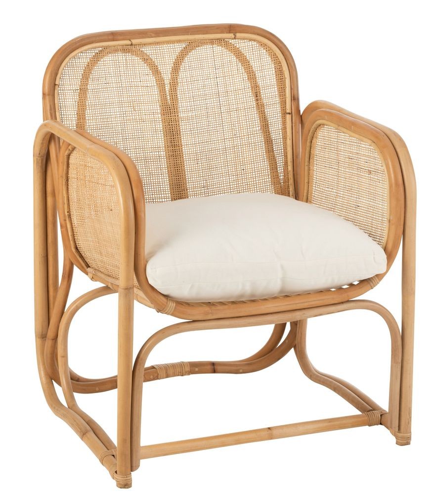 Přírodní ratanové křeslo Casablanca Rattan Natural - 65*63*65cm
