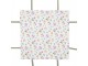 Bavlněný košík na pečivo s květinovým motivem Colourful Flowers - 35*35*8cm