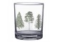 Transparentní sklenice na pití se stromky Natural Pine Trees - Ø 7*9 cm / 230 ml