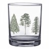 Transparentní sklenice na pití se stromky Natural Pine Trees - Ø 7*9 cm / 230 ml Barva: TransparentníMateriál: skloHmotnost: 0,196 kg