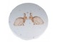 Bavlněný kulatý ubrus s motivem králíčků Bunnies in Love - Ø 170 cm
