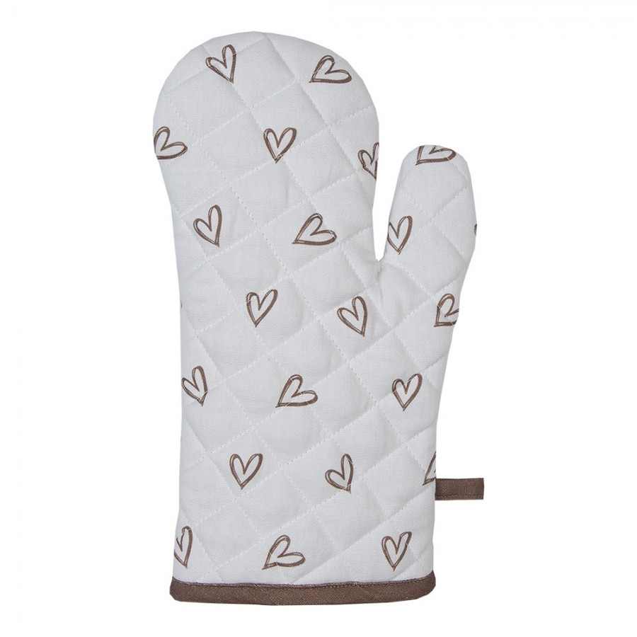 Bavlněná chňapka s motivem králíčka a srdíček Bunnies in Love - 18*30 cm