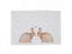 6ks bavlněné prostírání s motivem králíčků a srdíček Bunnies in Love - 48*33cm