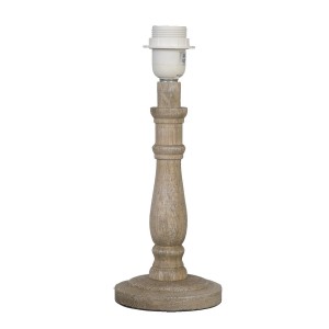 Hnědá dřevěná noha k lampě Cia - Ø 12*31 cm E27/max 1*40W
