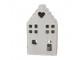 Béžový porcelánový domek svícen na čajovou svíčku Christmas House L - 10*9*17 cm
