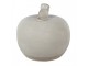 Béžová porcelánová dekorace jablko Apple M - Ø 10*10 cm