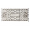 Béžový bavlněný koberec s ornamenty a třásněmi Morroccan - 150*70cmBarva: béžováMateriál: 100% bavlna