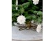 Béžový kulatý bavlněný koberec s větvičkami a šiškami Christmas Tree - Ø110 cm