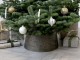 Bronzový antik kovový kryt pod vánoční stromek Christmas Tree - Ø 52*24 cm