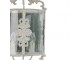Nástěnná kovová vintage lampa - 33*19*72 cm E14/max 2x25W Clayre & Eef