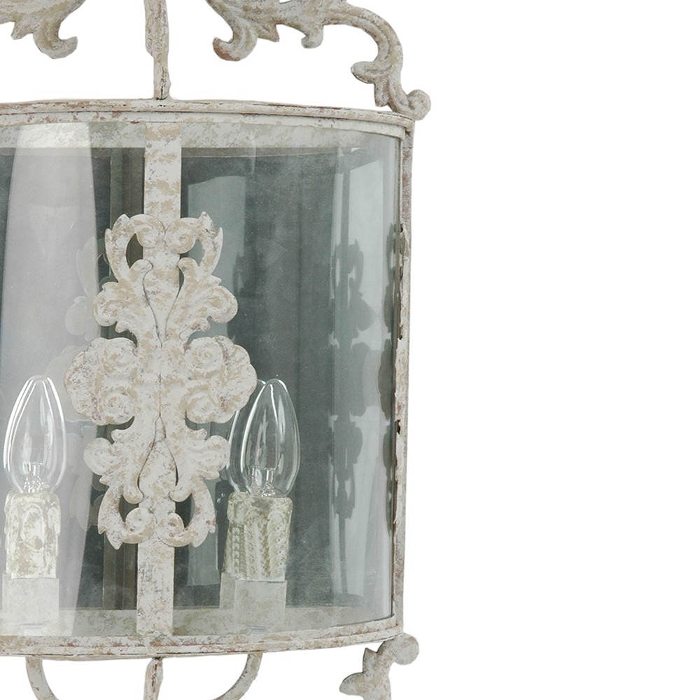 Nástěnná kovová vintage lampa - 33*19*72 cm E14/max 2x25W