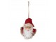 Závěsná dekorace hlava Santa - 10*9*28 cm