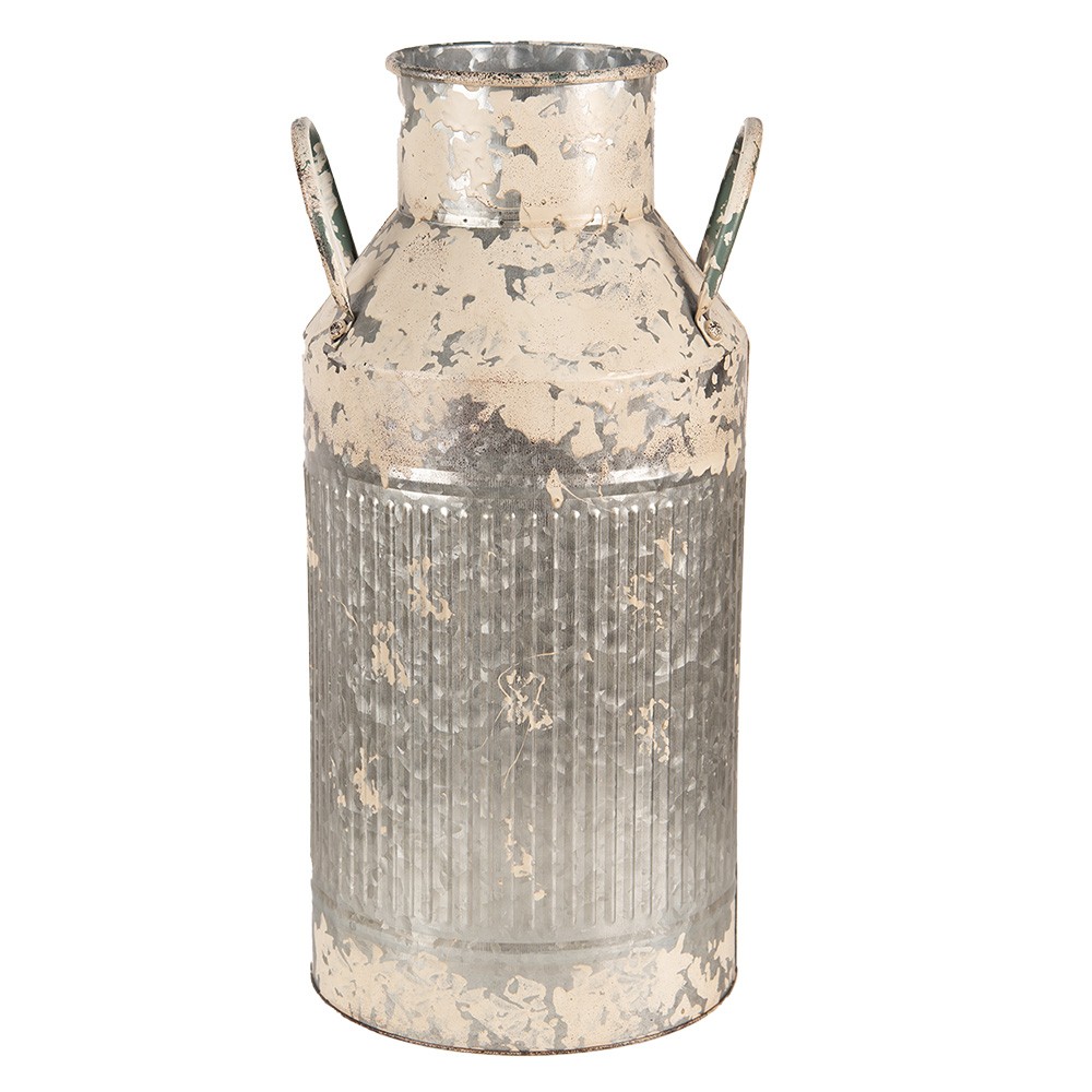 Zinková antik dekorativní plechová konev na mléko - 23*22*47 cm Clayre & Eef