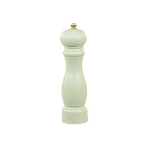 Zelený vintage dřevěný mlýnek na sůl / pepř Grinder - Ø 5*20cm