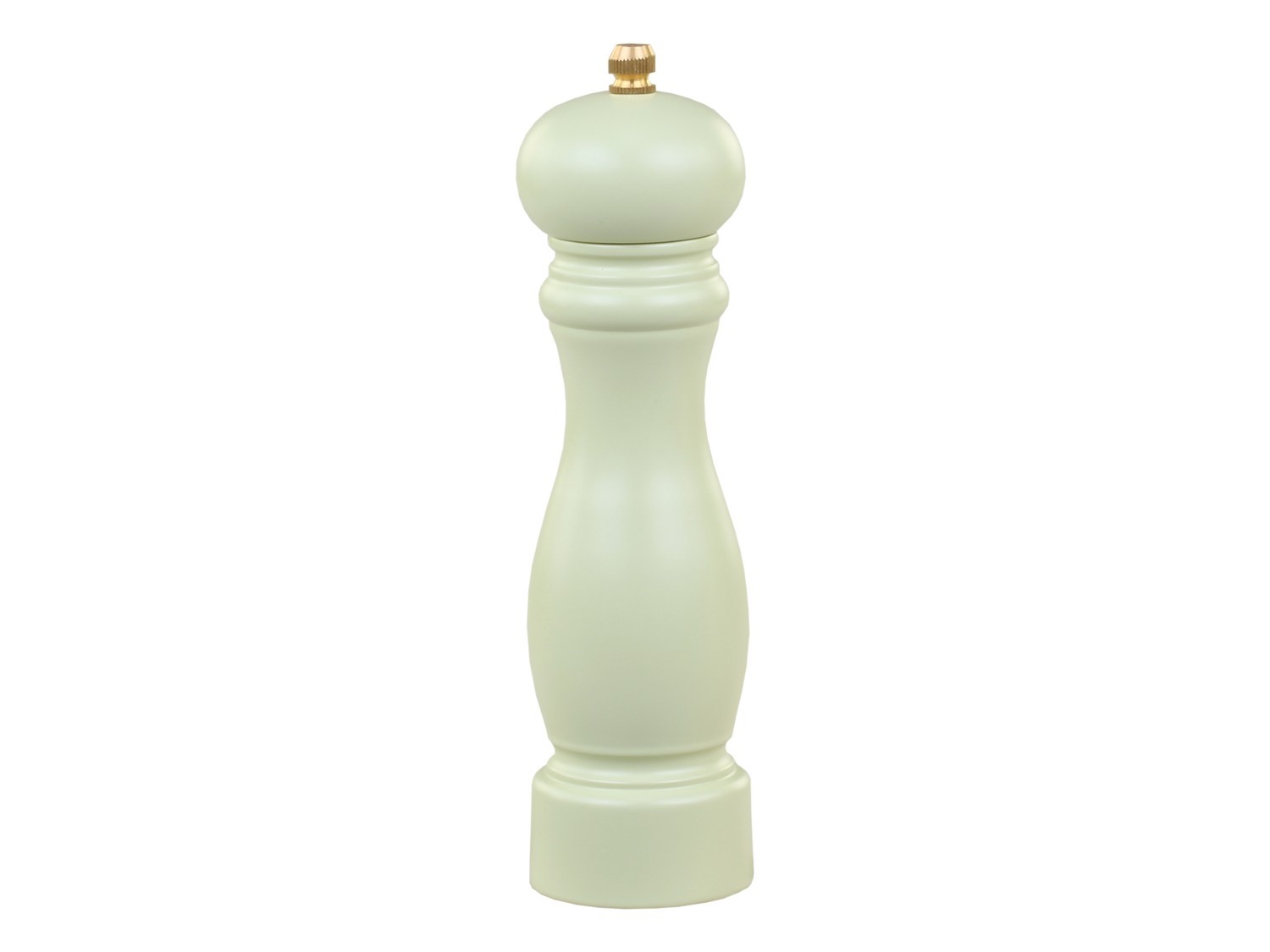 Zelený vintage dřevěný mlýnek na sůl / pepř Grinder - Ø 5*20cm