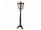 Černo-zlatá stojací lampa ve tvaru pouliční lampy Pip - 44*40*172 cm E14/max 1*25W