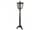Černo-zlatá stojací lampa ve tvaru pouliční lampy Pip - 44*40*172 cm E14/max 1*25W