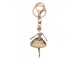 Zlatý přívěsek na klíče/ kabelku baletka s kamínky