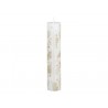 Bílo-zlatá adventní svíčka s čísly 1-24 Advent Candle - Ø 5*25cm / 60h Barva: bílá antik, zlatáMateriál: Parafín