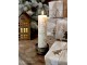 Bílo-zlatá adventní svíčka s čísly 1- 4 Advent Candle - Ø 5*20cm / 48h