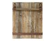 Hnědá antik dřevěná nástěnná deska na papírovou roli Board - 36*5*46 cm