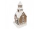 Dekorace vánoční perníková chaloupka s Led světýlky Gingerbread - 13*11*25cm/ 3*AA