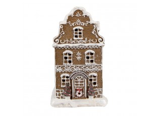 Dekorace vánoční perníkový domek s Led světýlky Gingerbread - 12*10*21cm/ 3*AA