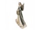 Dekorace socha Anděl s věnečkem a ve zdobných šatech - 15*10*24 cm