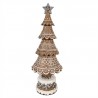 Dekorace vánoční perníkový stromek Gingerbread Tree - Ø 16*42 cm Barva: hnědá se třpytkamiMateriál: PolyresinHmotnost: 0,69 kg