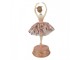 Růžová dekorativní hrací skříňka Ballerina - Ø 11*29 cm