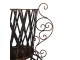 Černý antik kovový stojan na květináč v barokním stylu Baroque - 57*38*68 cm