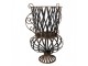 Černý antik kovový stojan na květináč v barokním stylu Baroque - 57*38*68 cm