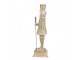 Zlatá antik vánoční dekorace socha Louskáček - 10*10*32cm