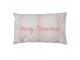 Zimní růžový povlak na polštář Merry Christmas - 30*50 cm