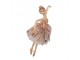 Závěsná dekorace Ballerina v růžové sukni - 11*2*15 cm
