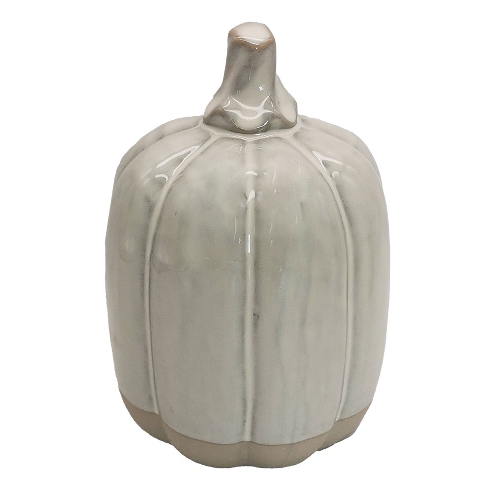 Béžová porcelánová dekorace Pumpkin L - Ø 11*15 cm