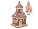 Vánoční perníková chaloupka s Led světýlky Gingerbread House - 14*14*25cm/ 3*AA