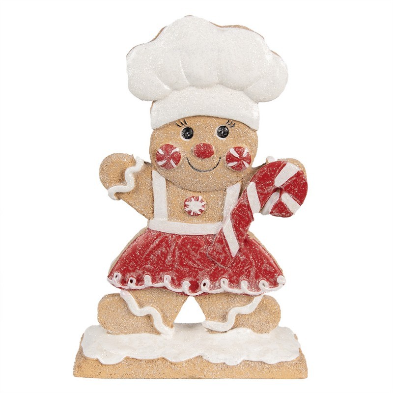 Vánoční dekorace perníček s lízátkem Gingerbread Man - 14*5*21 cm
