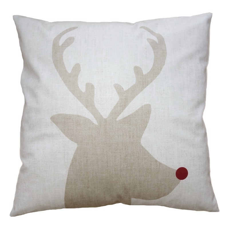 Béžový povlak na polštář s jelenem Deer - 45*45 cm