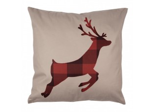 Béžový povlak na polštář s jelenem Deer - 45*45 cm