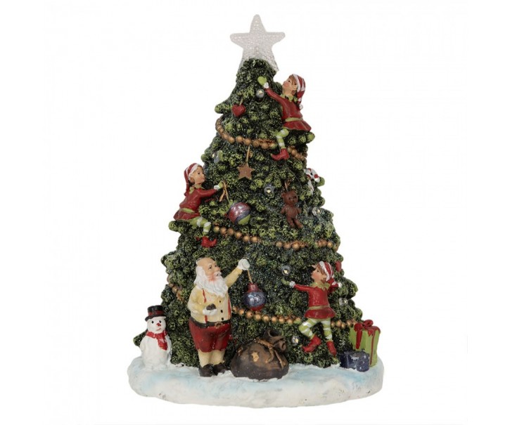 Dekorace vánoční stromek s Led světýlky Christmas Tree - 18*15*26 cm / 3*AAA