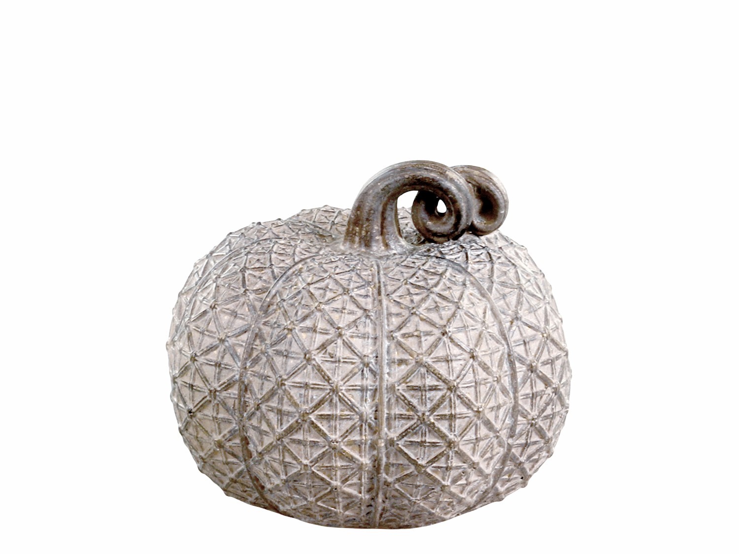 Hnědá latté dekorace dýně Pumpkin antique S - Ø 8*7 cm
